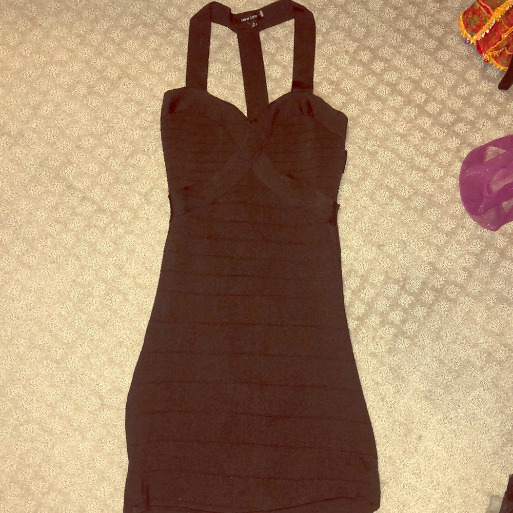 NWOT BLACK T BACK Bodycon dress